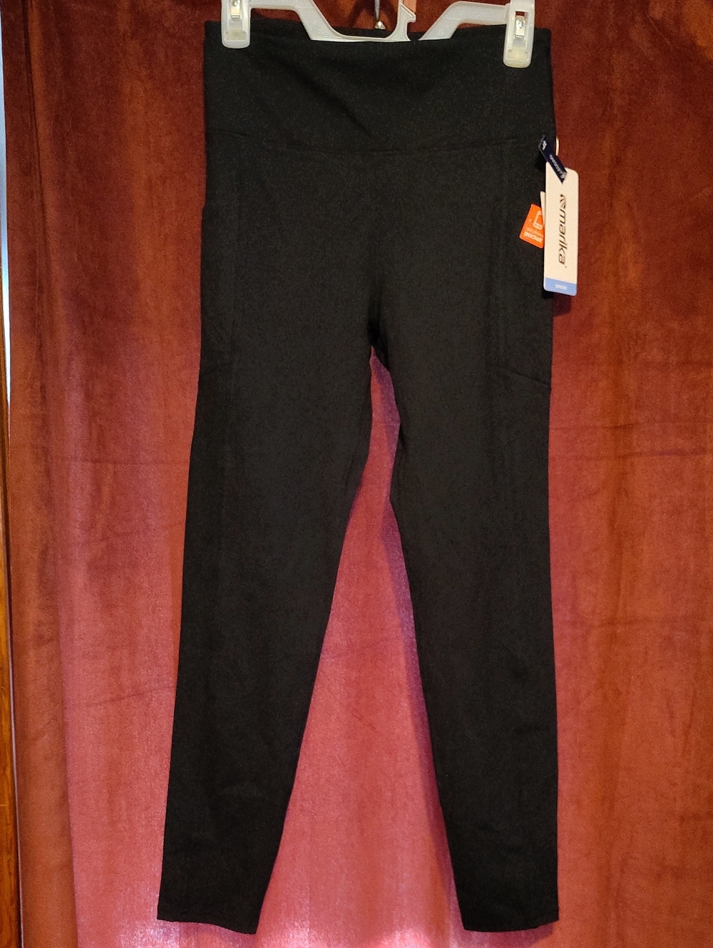 Marika Black Active Compression Leggings with Cell Phone Pocket